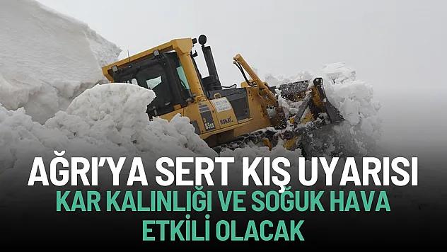Ağrı'ya soğuk hava ve kar uyarısı! Bu Kış soğuk hava etkili olacak!
