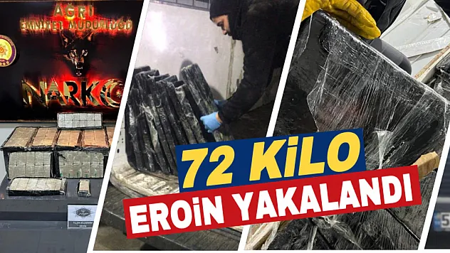 Ağrı'da durdurulan minibüste 72 kilo eroin ele geçirildi