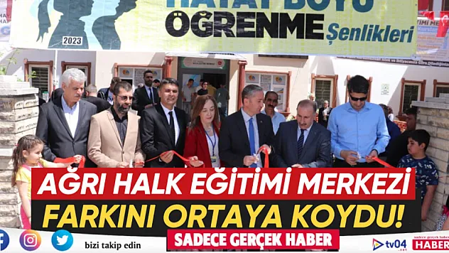 Ağrı'da 'Hayat Boyu Öğrenme Şenliği' düzenlendi