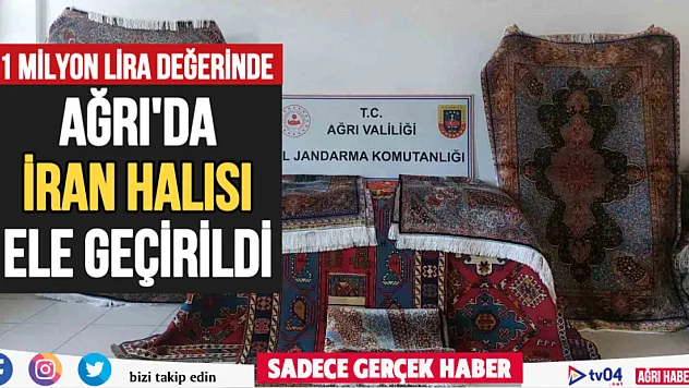 Ağrı'da İran halıları ele geçirildi