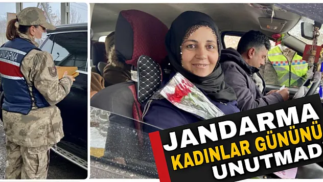 Ağrı'da jandarma kadınlar gününü unutmadı