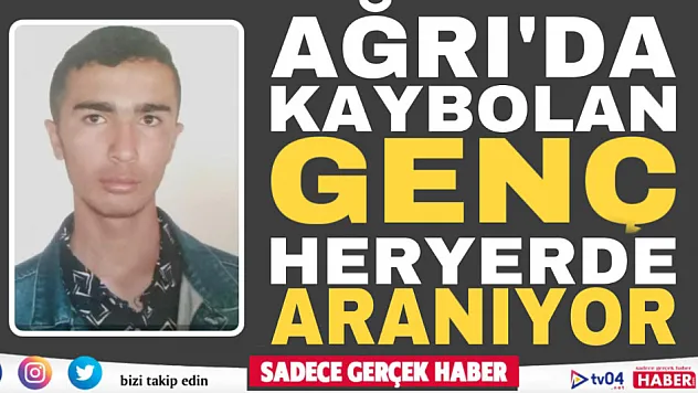 Ağrı'da kaybolan 17 yaşındaki genç her yerde aranıyor