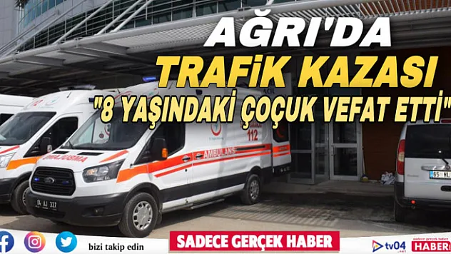 Ağrı'da otomobilin çarptığı 8 yaşındaki çocuk hayatını kaybetti