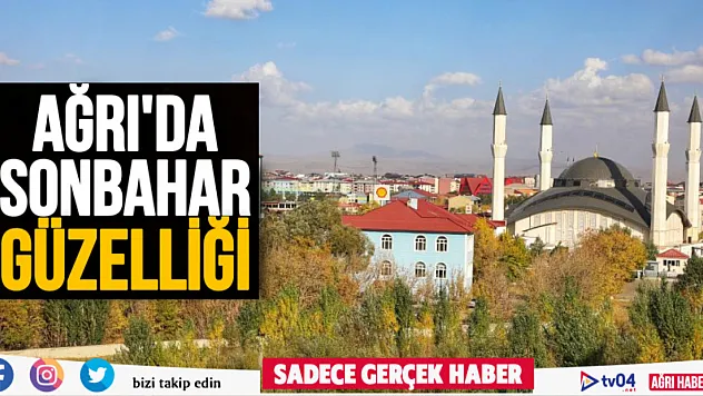 Ağrı'da sonbahar güzelliği