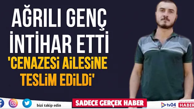 Ağrılı genç Kayseri'de intihar etti