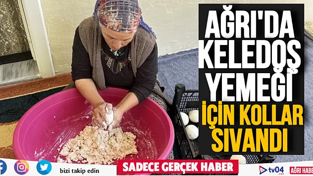 Ağrı'nın lezzetli yöresel yemeği keledoş için 'kurut' mesaisi başladı