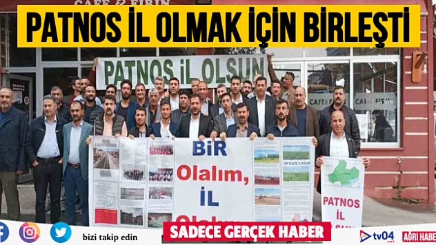 Ağrı'nın Patnos ilçesinde 'Bir Olalım İl Olalım' sloganı adı altında bir araya gelen STK'lar bir ilke imza attı.