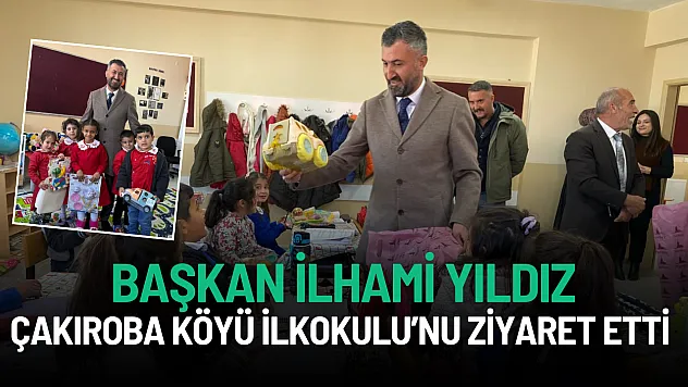 AK Parti Ağrı İl Başkanı İlhami Yıldız, Çakıroba Köyü İlkokulu'nu Ziyaret Etti