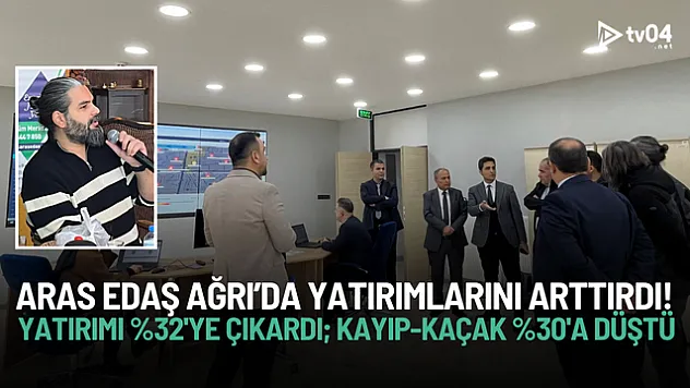 Aras EDAŞ Ağrı Yatırımı Arttı: Kayıp-Kaçak Yüzde 64'ten Yüzde 30'a İndi