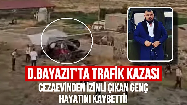 Doğubayazıt'ta Feci Kaza: Cezaevinden İzinli Çıkan Genç Hayatını Kaybetti