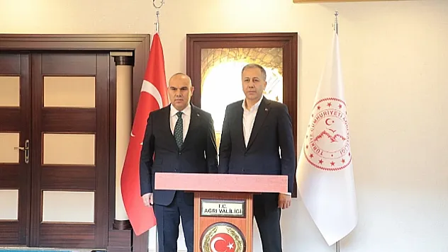 İçişleri Bakanı Ali Yerlikaya Ağrı'da