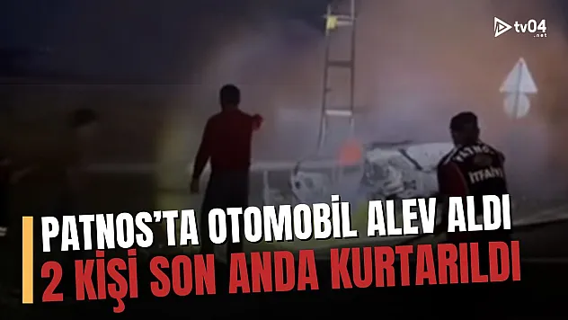 Patnos'ta Otomobil Kazası Sonrası Yangın: 2 Genç Son Anda Kurtarıldı