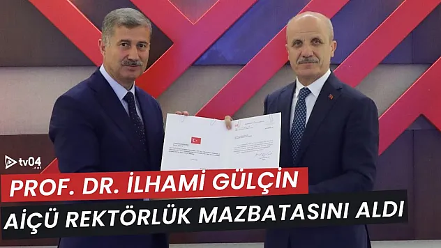 Prof. Dr. İlhami Gülçin, Ağrı İbrahim Çeçen Üniversitesi Rektörlük Mazbatasını Aldı