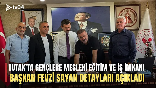 Tutak'ta Gençlere Mesleki Eğitim ve İş İmkanı – Tekstil Alanında Büyük Fırsat