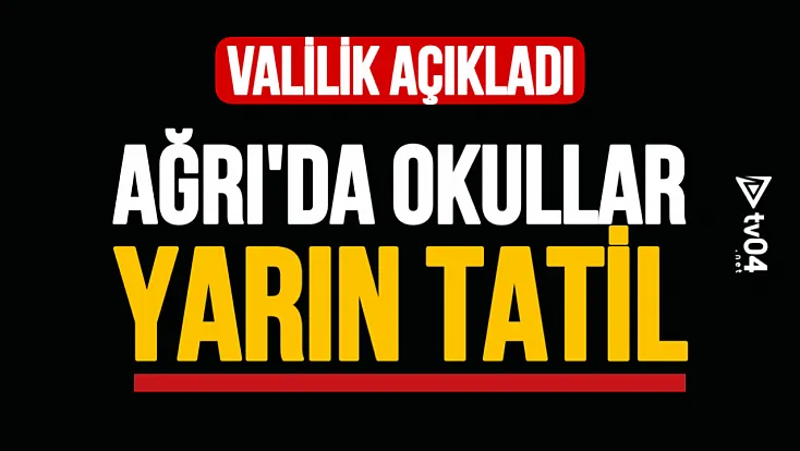 Ağrı’da 31 Aralık’ta Okullara Kar Tatili: Eğitime 1 Gün Ara Verildi