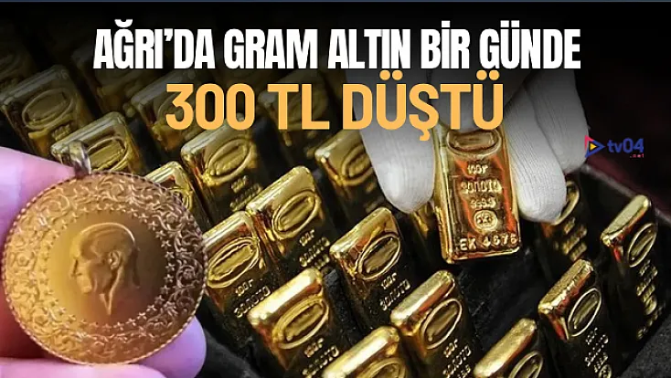 Altın Fiyatları Sert Düştü: Ağrı’da Gram Altın 6.030 TL’ye Geriledi