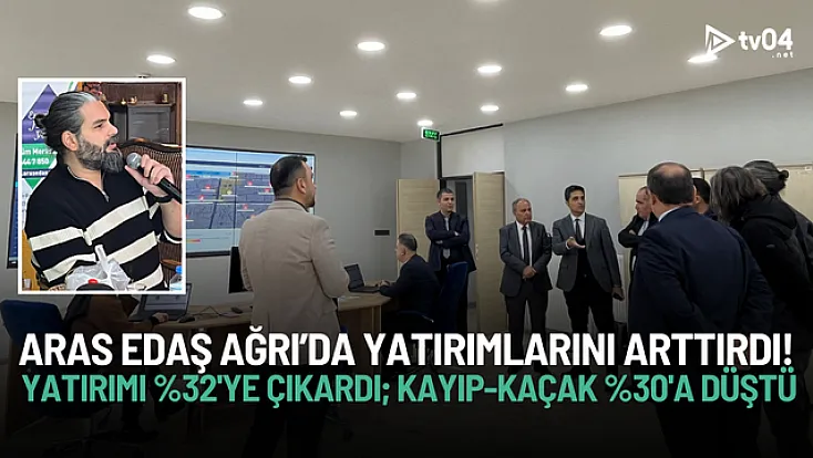 Aras EDAŞ Ağrı Yatırımı Arttı: Kayıp-Kaçak Yüzde 64'ten Yüzde 30'a İndi