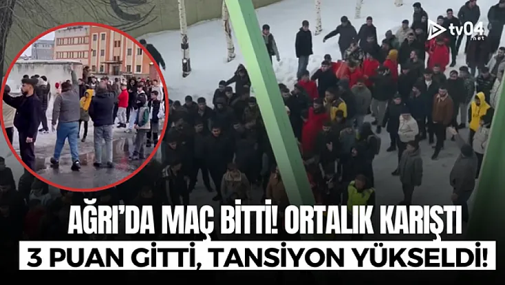 Ağrı 1970 Spor evinde kaybetti! Maç sonu stadyum önünde gerginlik