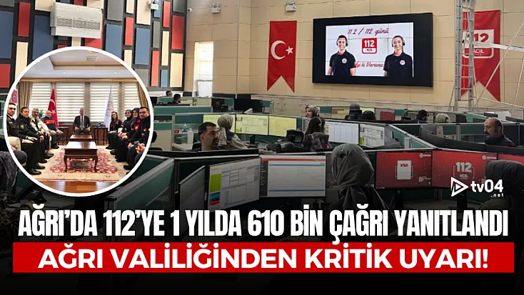 Ağrı’da 112’ye 1 Yılda 610 Bin Çağrı! Valilikten Kritik Uyarı