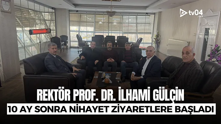 Rektör Gülçin’den 10 ay sonra gelen iade-i ziyaretler