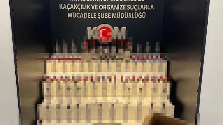 Van'da sahte 60 şişe alkollü içki ele geçirildi
