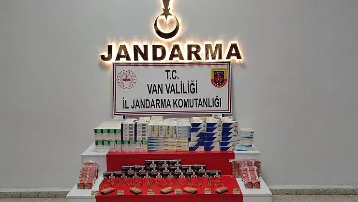 Başkale'de 3 bin mermi ve 34 bin adet ilaç ele geçirildi
