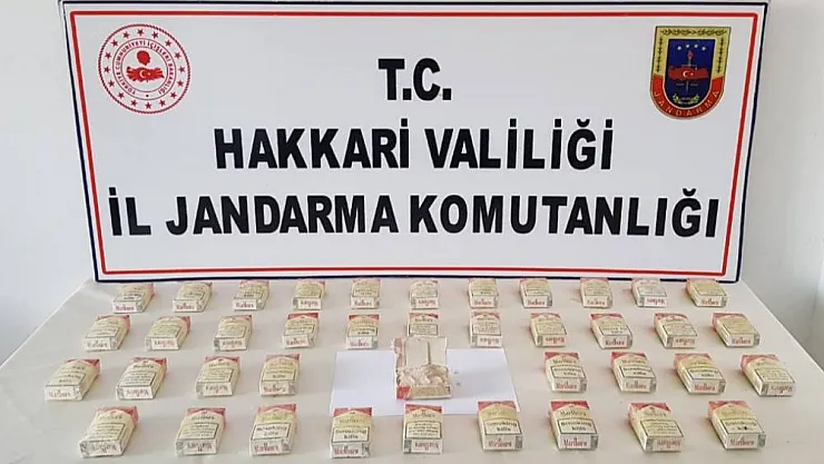 Hakkari kırsalında uyuşturucu ele geçirildi
