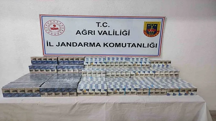 Ağrı'da gümrük kaçağı sigara yakalandı