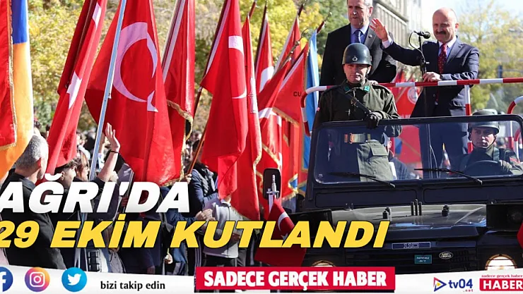 29 Ekim Cumhuriyet Bayramı Ağrı'da coşku ile kutlandı