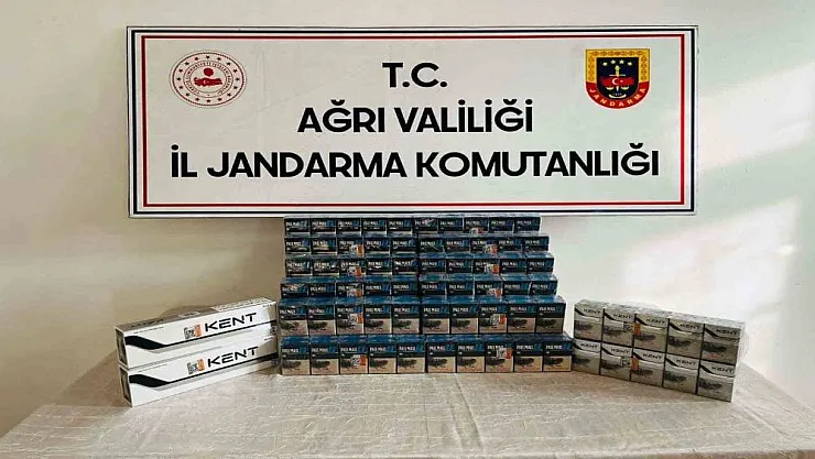 Ağrı'da çok sayıda kaçak sigara ele geçirildi