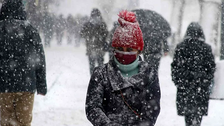 Erzincan'da kar yağışı
