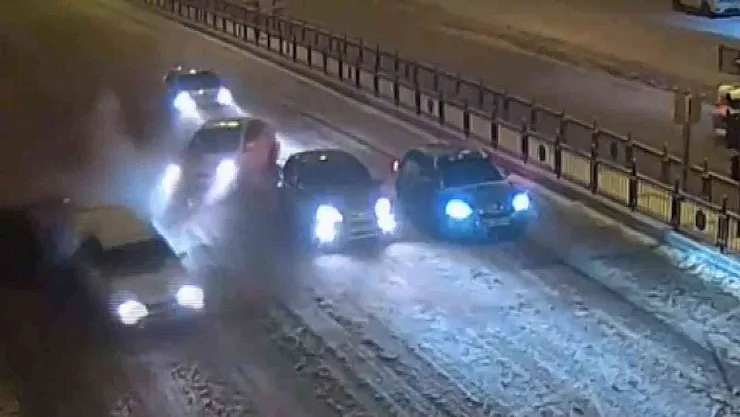 Kış aylarındaki trafik kazaları KGYS kameralarına yansıdı
