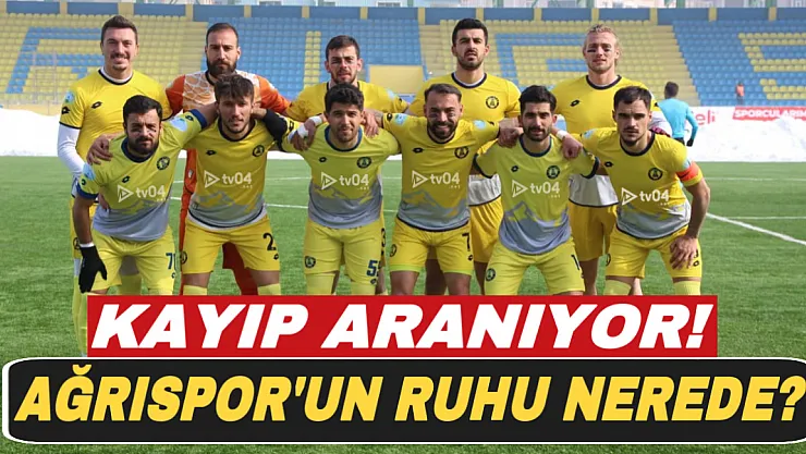Ağrıspor'a evinde şok yenilgi: 4-1