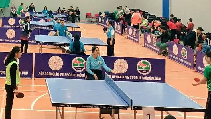 Ağrı'da 2024-2025 Okul Sporları Masa Tenisi İl Birinciliği Müsabakaları Başladı