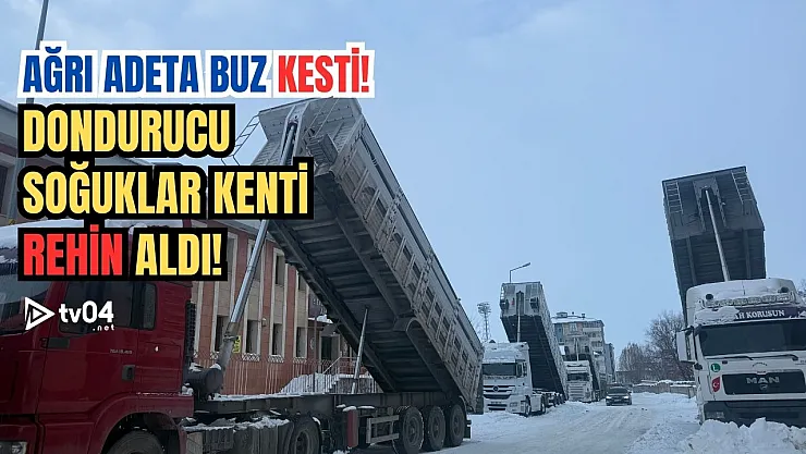 Ağrı'da Dondurucu Soğuklar Kenti Rehin Aldı!