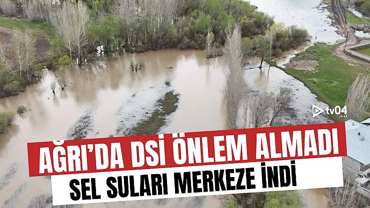 Ağrı'da DSİ önlem almadı, sel suları merkeze indi!