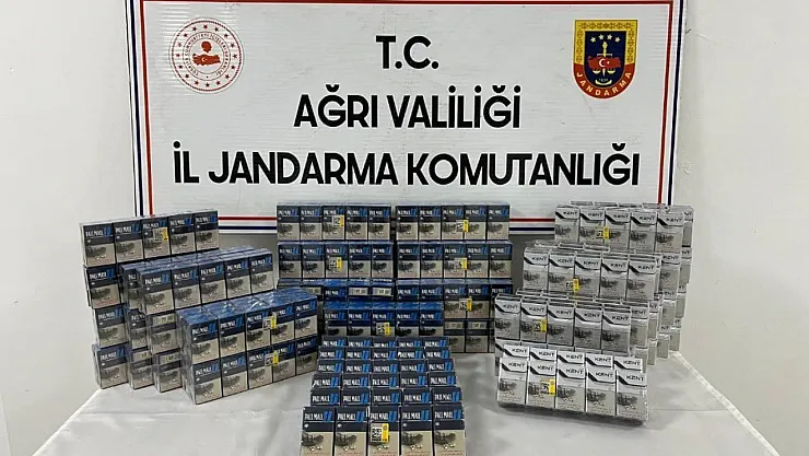 Ağrı'da Jandarmadan Kaçak Sigara Operasyonu
