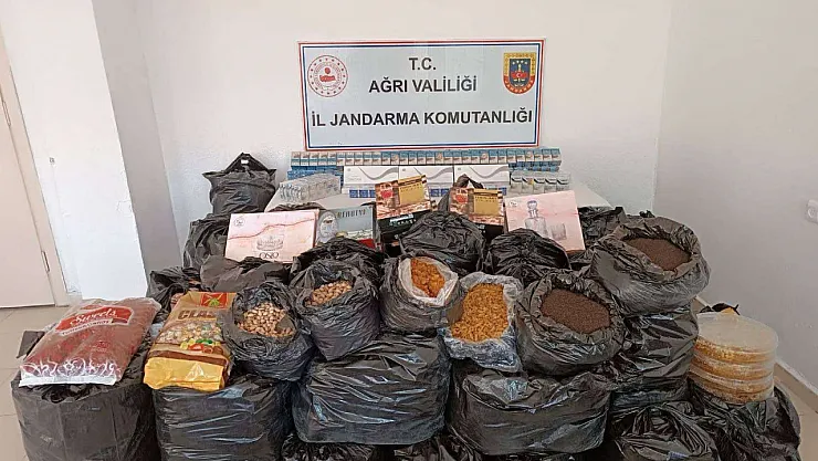 Ağrı'da Kaçakçılık Operasyonu: Çok Sayıda Kaçak Ürün Ele Geçirildi