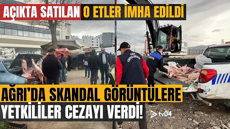 Ağrı'da Sağlığı Tehdit Eden 150 Kilogram Et İmha Edildi