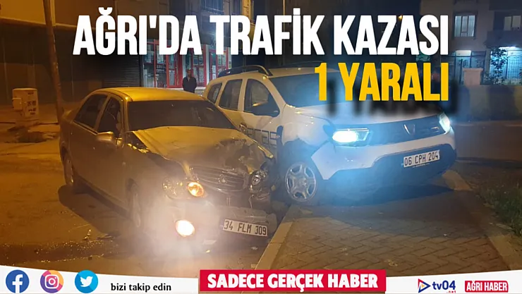 Ağrı'da trafik kazası: 1 yaralı