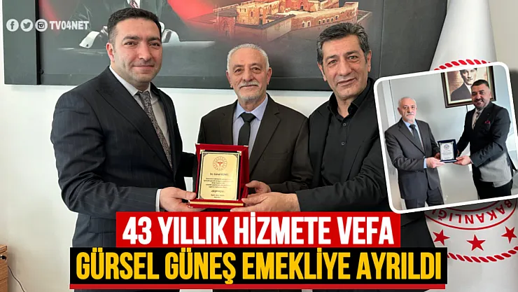 Ağrı Eğitim ve Araştırma Hastanesi'nden 43 Yıllık Hizmete Vefa: Gürsel Güneş'e Plaket Takdim Edildi