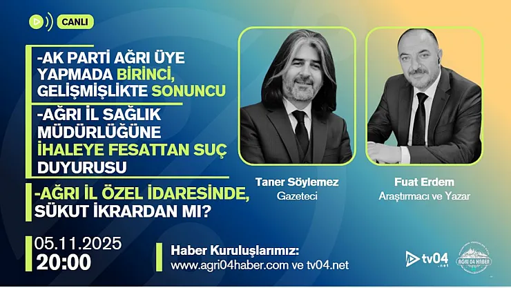 Ağrı Gündemi: AK Parti, Sağlık Müdürlüğü ve Özel İdare'deki Kritik İddialar