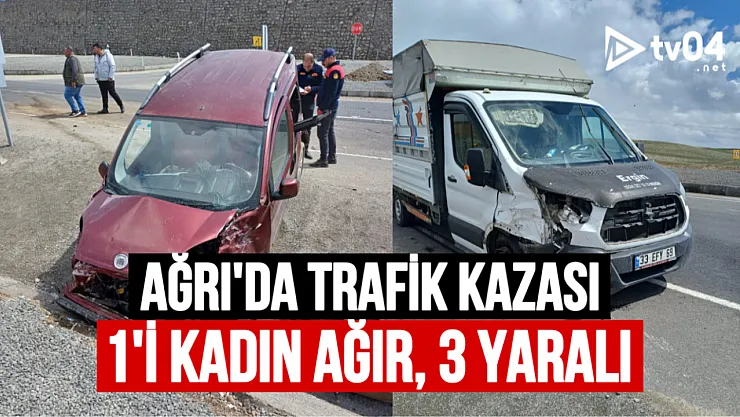 Ağrı Hamur Otoyolunda Trafik Kazası: 1'i Ağır, 3 Yaralı