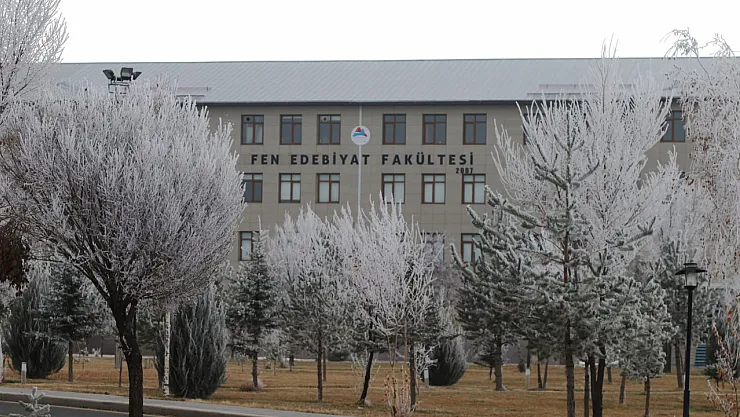 Ağrı İbrahim Çeçen Üniversitesi'nde Kırağı Manzarası Büyüledi