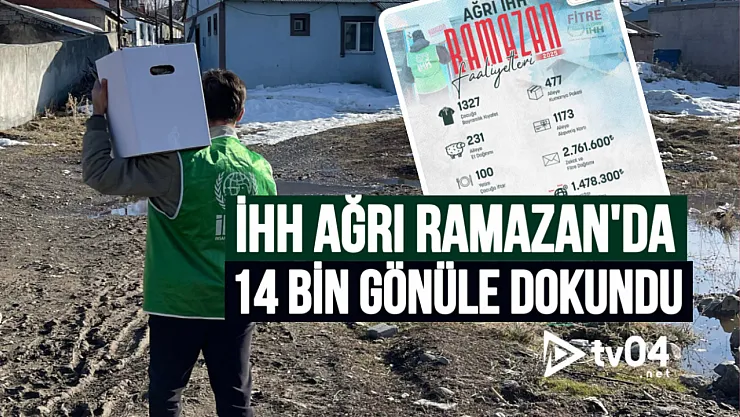 Ağrı İHH Ramazan'da 14 Bin Gönüle Dokundu