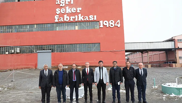 Ağrı İl Milli Eğitim Müdürü Hasan Kökrek, Ağrı Şeker Fabrikası Müdürü Kürşat Erdoğan'ı Ziyaret Etti