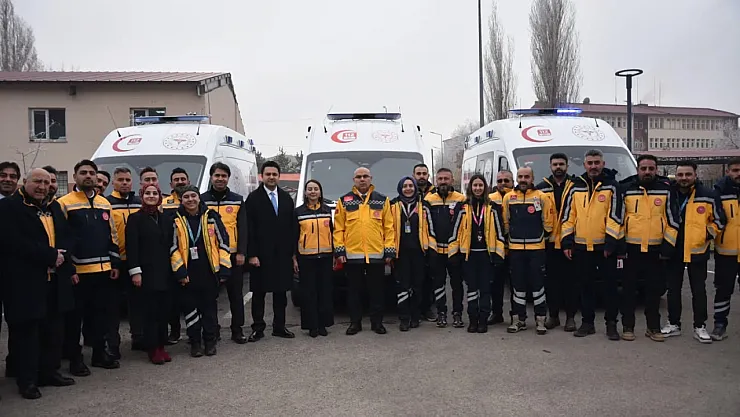 Ağrı'nın Acil Sağlık Gücüne 7 Yeni Ambulans Takviyesi