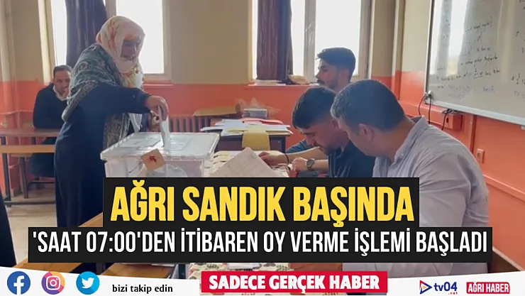 Ağrı sandık başında