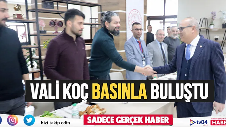 Ağrı Valisi Mustafa Koç Gazetecilerle Buluştu