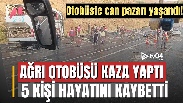 Ağrı Yolcu Otobüsü Erzincan-Sivas Yolunda Kaza Yaptı: 5 Ölü, Çok Sayıda Yaralı